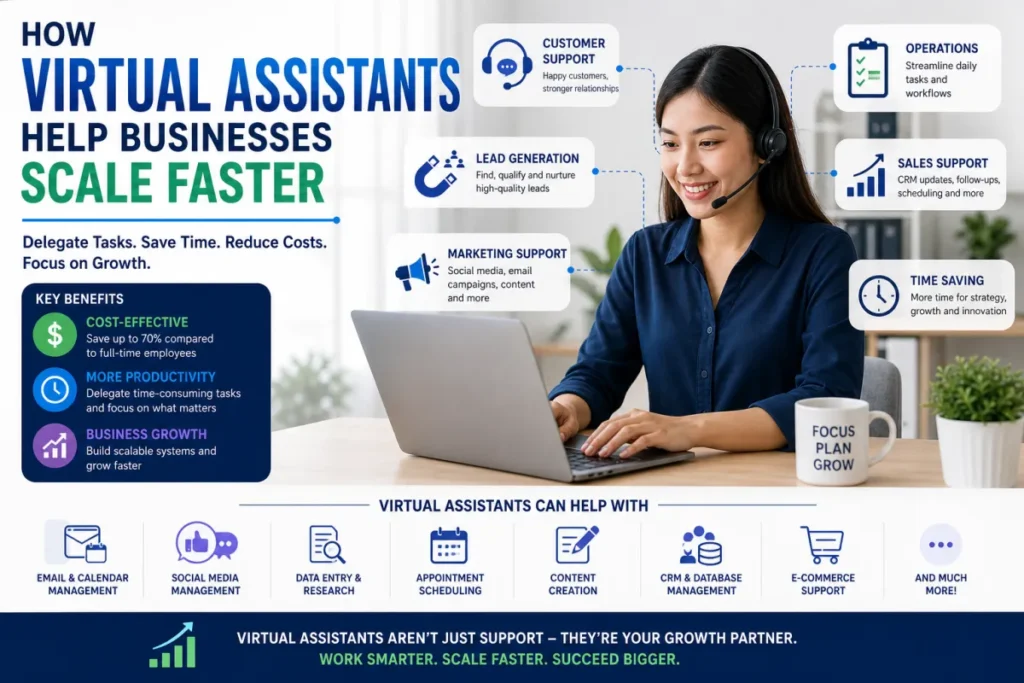 How Virtual Assistants Help Businesses Scale Faster