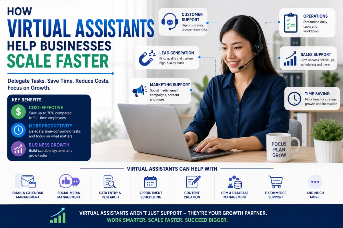How Virtual Assistants Help Businesses Scale Faster