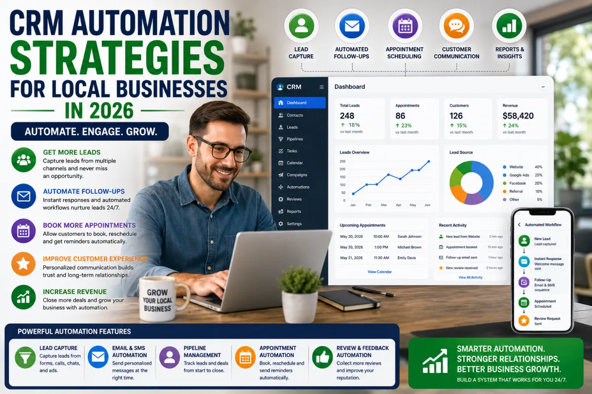CRM Automation Strategies for Local Businesses in 2026: The Complete Growth Guide