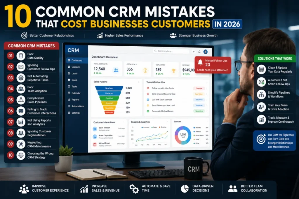 Common CRM Mistakes That Cost Businesses Customers in 2026
