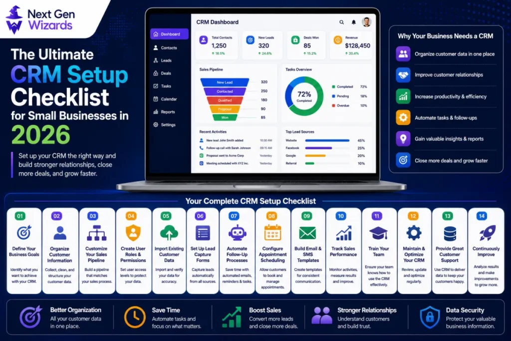 The Ultimate CRM Setup Checklist for Small Businesses in 2026